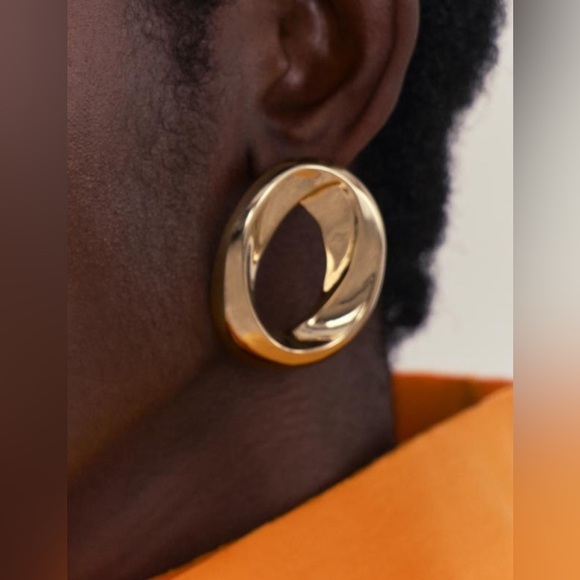 Zara circular piece earring NWT ✨😍😍 - Picture 2 of 8